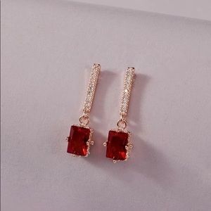Gemstone Drop Earrings